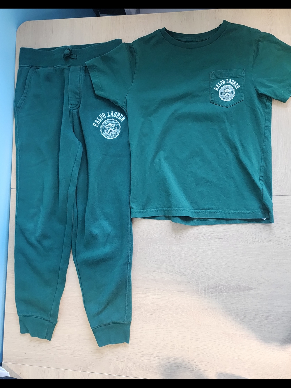 Polo by Ralph Lauren Green Pocket Tee and Joggers Set